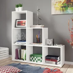 Garnero Arredamenti Librerie|Librerie-Libreria 105x108h cm 6 vani a giorno moderna bianco Reading Bianco Opaco
