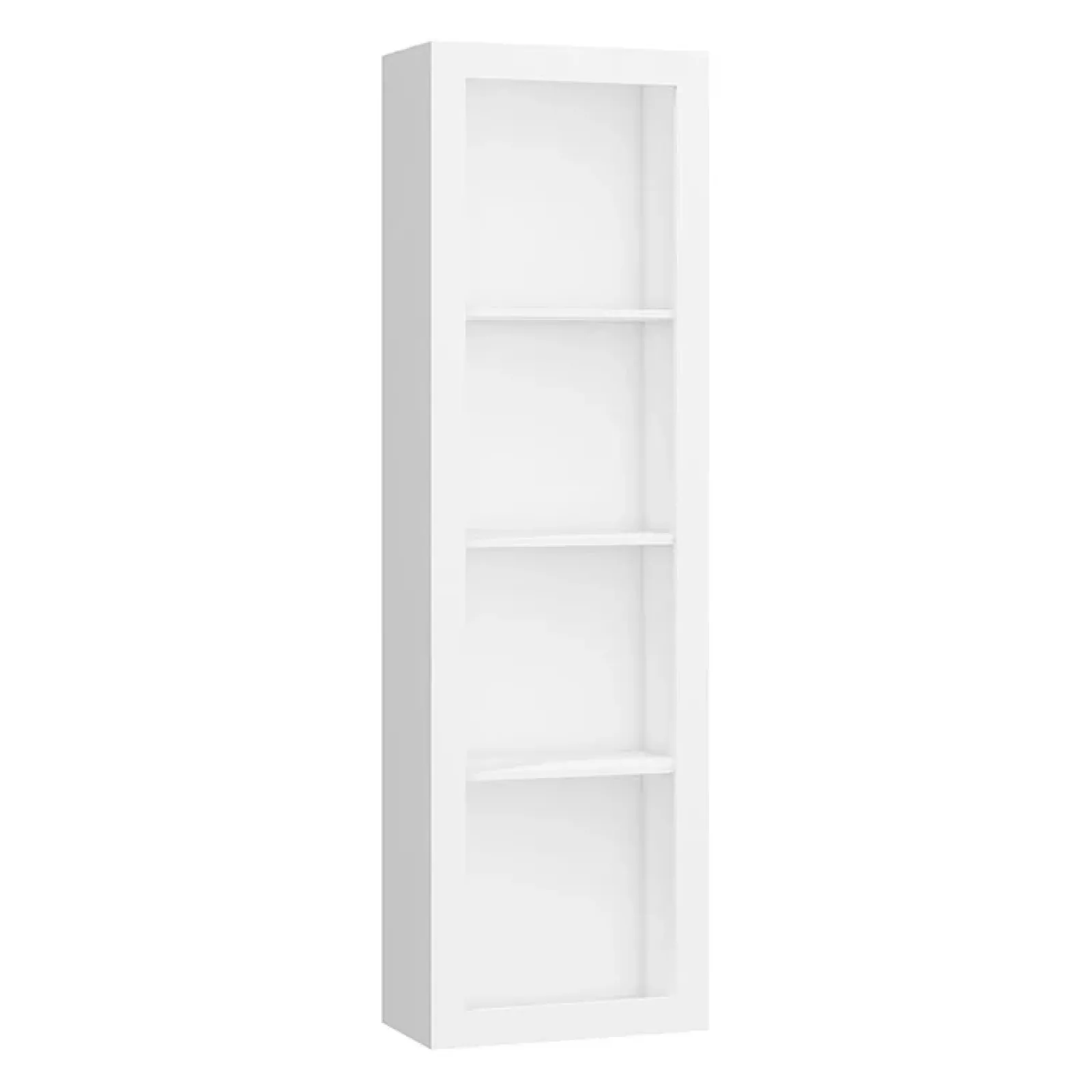 Garnero Arredamenti Librerie Ufficio|Librerie-Libreria 60x198h cm 4 vani moderna soggiorno bianco opaco Xena