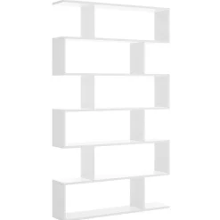 Garnero Arredamenti Librerie Ufficio|Librerie-Libreria 80x192h cm design moderno Zaira Bianco Opaco