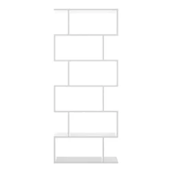 Garnero Arredamenti Librerie Ufficio|Librerie-Libreria 80x192h cm design moderno Zaira Bianco Opaco