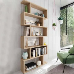 Garnero Arredamenti Librerie Ufficio|Librerie-Libreria 80x192h cm design moderno chiaro Zaira Rovere