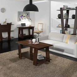 Garnero Arredamenti Librerie|Librerie-Libreria 150x194h cm design moderna da parete rovere scuro Cosmo Noce