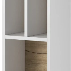 Garnero Arredamenti Librerie|Librerie-Libreria 32x159h cm moderna design bianco rovere Tahiti
