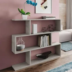 Garnero Arredamenti Librerie Ufficio|Librerie-Libreria 110x97h cm moderna design soggiorno cemento Sakura