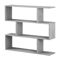 Garnero Arredamenti Librerie Ufficio|Librerie-Libreria 110x97h cm moderna design soggiorno cemento Sakura