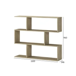 Garnero Arredamenti Librerie Ufficio|Librerie-Libreria 110x96h cm moderna soggiorno design Janna Rovere