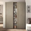 Garnero Arredamenti Librerie|Librerie-Libreria 136x186h cm tortora rovere scuro Sunset 107