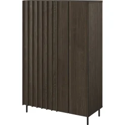 Garnero Arredamenti Credenza Alta-Madia alta 92x144h cm 2 ante wengè Blackwood