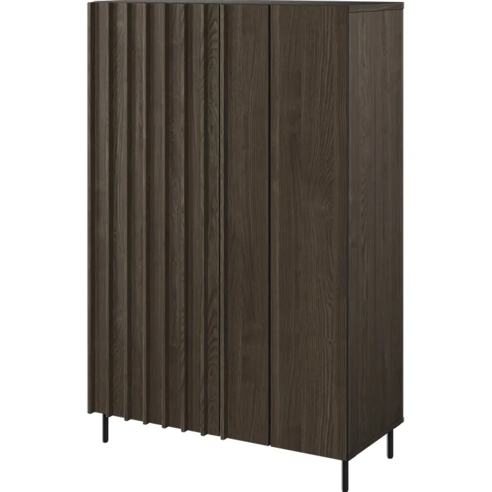 Garnero Arredamenti Credenza Alta-Madia alta 92x144h cm 2 ante wengè Blackwood