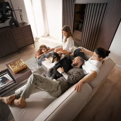 Garnero Arredamenti Credenza Alta-Madia alta 92x144h cm 2 ante wengè Blackwood