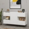 Garnero Arredamenti Credenze Moderne|Madie Moderne-Madia sospesa 120x62h cm moderna bianco rovere Fusion