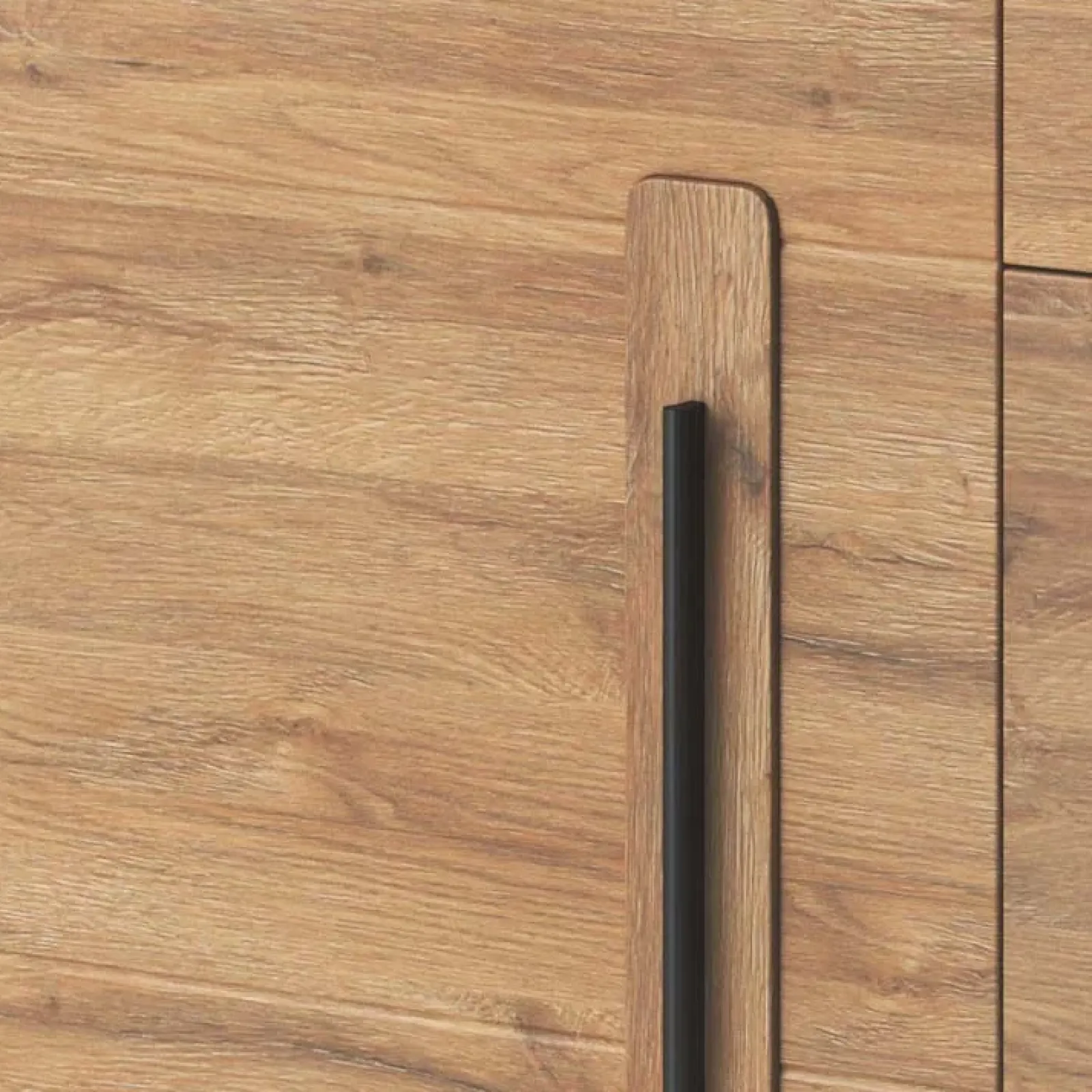 Garnero Arredamenti Credenze Moderne|Madie Moderne-Madia 120x86h cm 1 anta 3 cassetti soggiorno rovere nero Maiorca