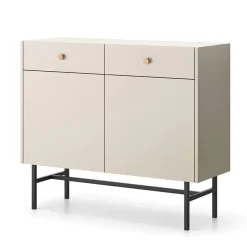 Garnero Arredamenti Credenze Moderne|Madie Moderne-Madia 105x90h cm 2 ante 2 cassetti moderna Eterna Beige