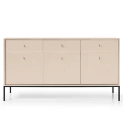 Garnero Arredamenti Credenze Moderne|Madie Moderne-Madia 154x83h cm 3 ante 3 cassetti soggiorno Glory Beige