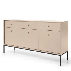 Garnero Arredamenti Credenze Moderne|Madie Moderne-Madia 154x83h cm 3 ante 3 cassetti soggiorno Glory Beige