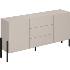 Garnero Arredamenti Credenze Moderne|Madie Moderne-Madia 180x90h cm 2 ante 3 cassetti moderna cashmere Simple Beige