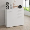 Garnero Arredamenti Credenze Moderne-Madia 71x76h cm 2 ante 2 cassetti moderna bianco Ely