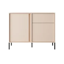 Garnero Arredamenti Madie Moderne|Madie Moderne-Madia 103x82h cm 2 ante 1 cassetto moderna beige Melly