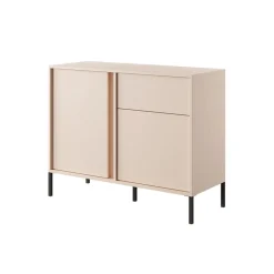 Garnero Arredamenti Madie Moderne|Madie Moderne-Madia 103x82h cm 2 ante 1 cassetto moderna beige Melly