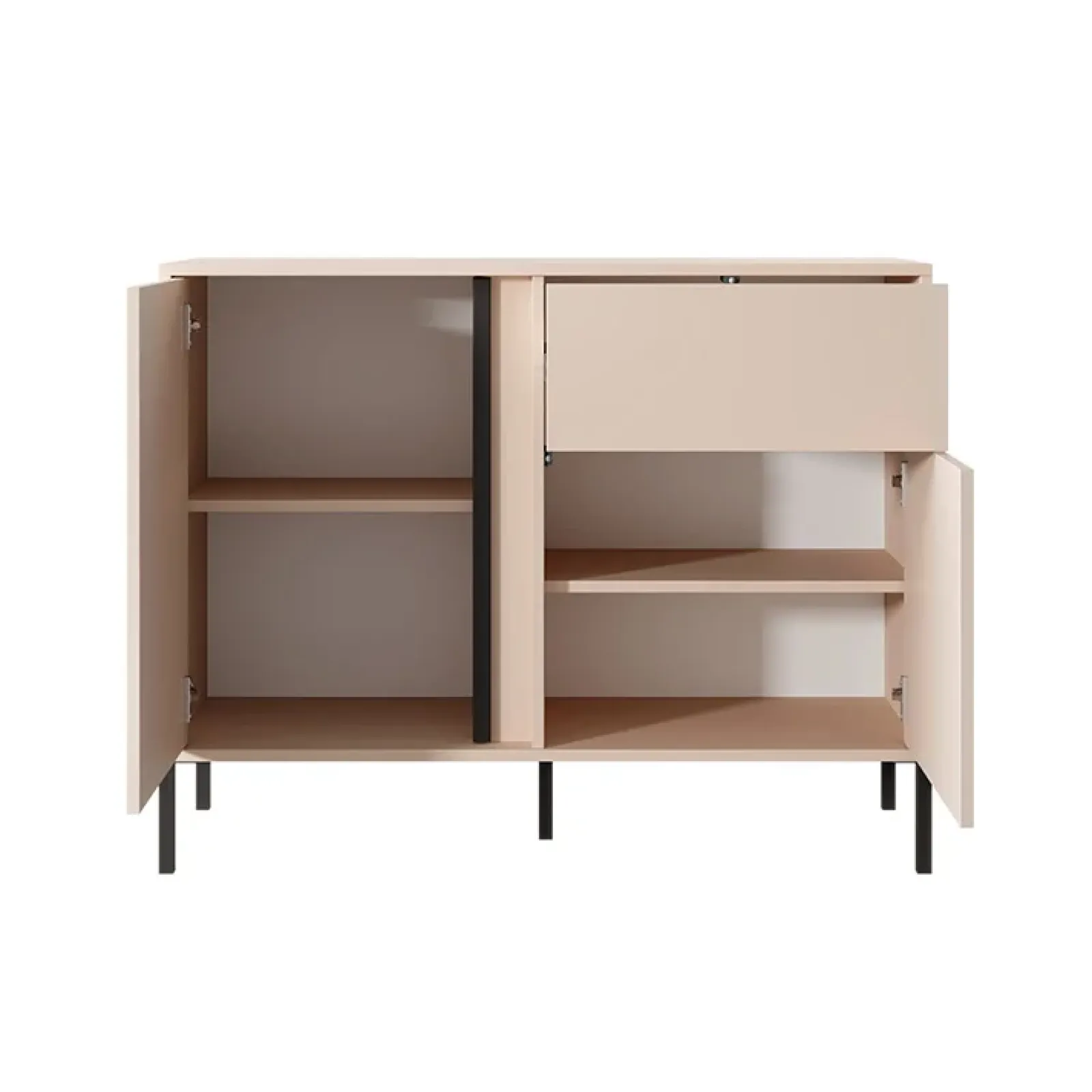 Garnero Arredamenti Madie Moderne|Madie Moderne-Madia 103x82h cm 2 ante 1 cassetto moderna beige Melly