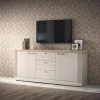 Garnero Arredamenti Madie Moderne|Madie Moderne-Madia 211x88h cm 2 ante 3 cassetti rovere bianco frassinato Armonia