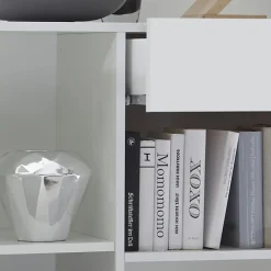 Garnero Arredamenti Credenze Moderne|Madie Moderne-Madia 130x82h cm 2 ante 1 cassetto moderna bianco lucido Steppi