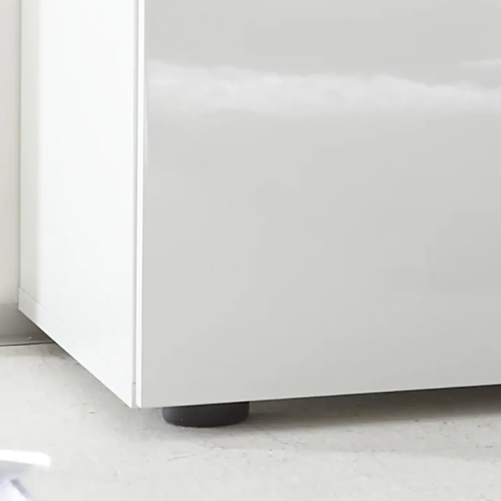 Garnero Arredamenti Credenze Moderne|Madie Moderne-Madia 130x82h cm 2 ante 1 cassetto moderna bianco lucido Steppi