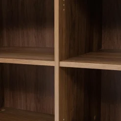 Garnero Arredamenti Madie Moderne|Madie Moderne-Madia 144x78h cm 3 ante 3 ripiani piano effetto marmo nero noce Caliva