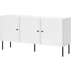 Garnero Arredamenti Credenze Moderne|Madie Moderne-Madia 151x75h cm 3 ante Stark Bianco Opaco