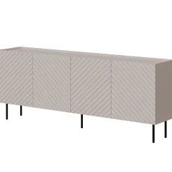 Garnero Arredamenti Credenze Moderne|Madie Moderne-Madia 200x80h cm 4 ante con frontali decorati Daniele Beige