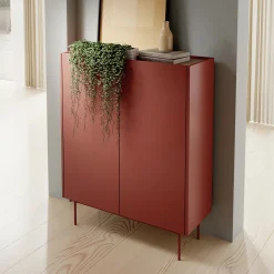 Garnero Arredamenti Credenze Moderne|Madie Moderne-Madia 97x122h cm 2 ante design moderno rosso Passion