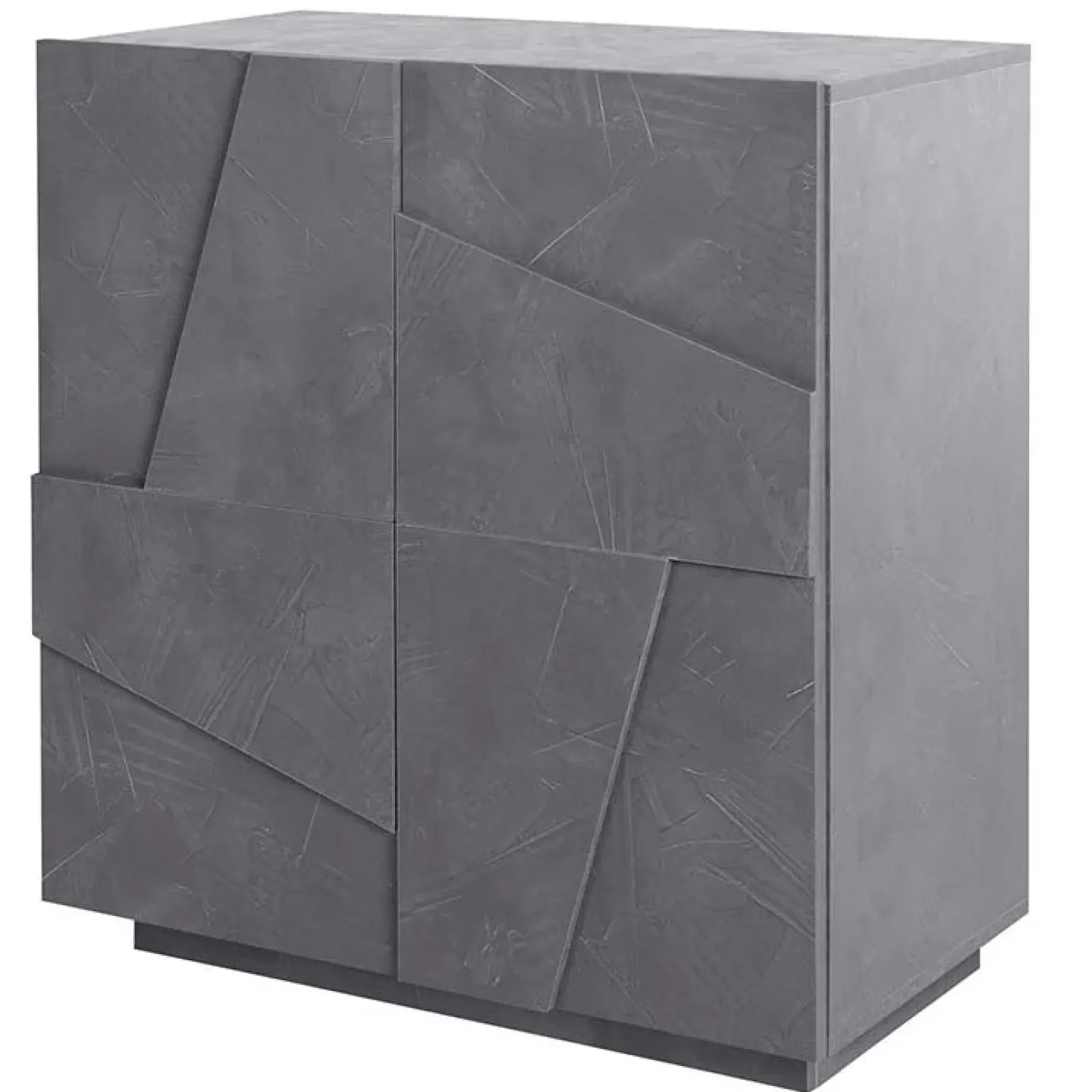 Garnero Arredamenti Credenze Moderne|Madie Moderne-Madia 81x86h cm 2 ante moderna decorate Zenzero Gihome® Ossido