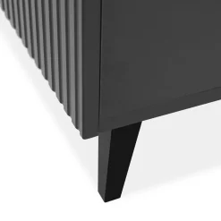 Garnero Arredamenti Madie Moderne|Madie Moderne-Madia 151x83h cm 3 ante moderna industrial cannettato Essence Antracite