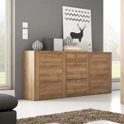 Garnero Arredamenti Credenze Moderne|Madie Moderne-Madia 176x85h cm 2 ante moderna Paloma 2 Rovere