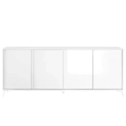 Garnero Arredamenti Madie Moderne|Madie Moderne-Madia 205x84h cm 4 ante moderna Tosca Bianco Lucido