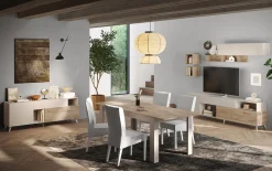 Garnero Arredamenti Credenze Moderne|Madie Moderne-Madia 181x94h cm 2 ante moderna beige rovere chiaro Witty Rovere - Beige