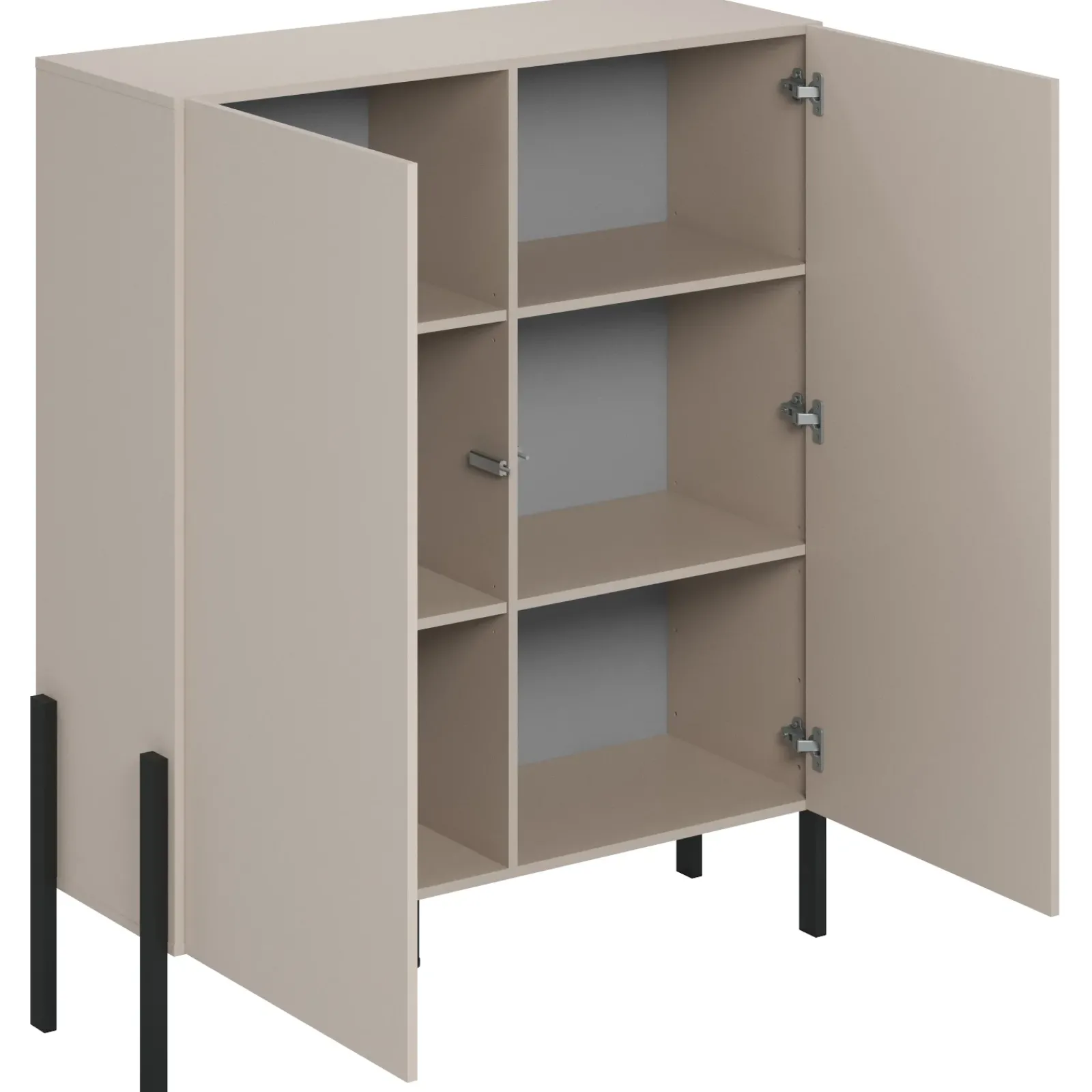 Garnero Arredamenti Credenze Moderne|Madie Moderne-Madia 110x135h cm 2 ante moderna beige cashmere Simple Beige - Beige