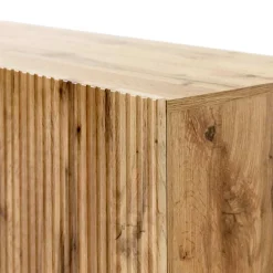 Garnero Arredamenti Credenze Moderne|Madie Moderne-Madia 201x82h cm 4 ante moderna cannettato Essence Quercia