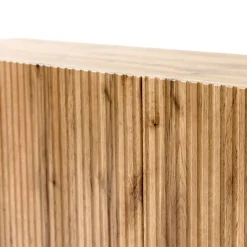 Garnero Arredamenti Credenze Moderne|Madie Moderne-Madia 201x82h cm 4 ante moderna cannettato Essence Quercia