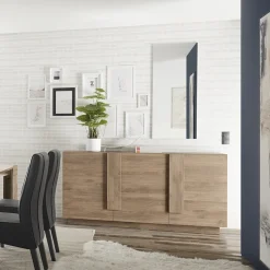 Garnero Arredamenti Credenze Moderne|Madie Moderne-Madia 182x90h cm 3 ante moderna Alvarez Rovere