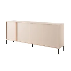 Garnero Arredamenti Credenze Moderne-Madia 203x82h cm 4 ante moderna beige Melly