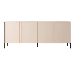 Garnero Arredamenti Credenze Moderne-Madia 203x82h cm 4 ante moderna beige Melly