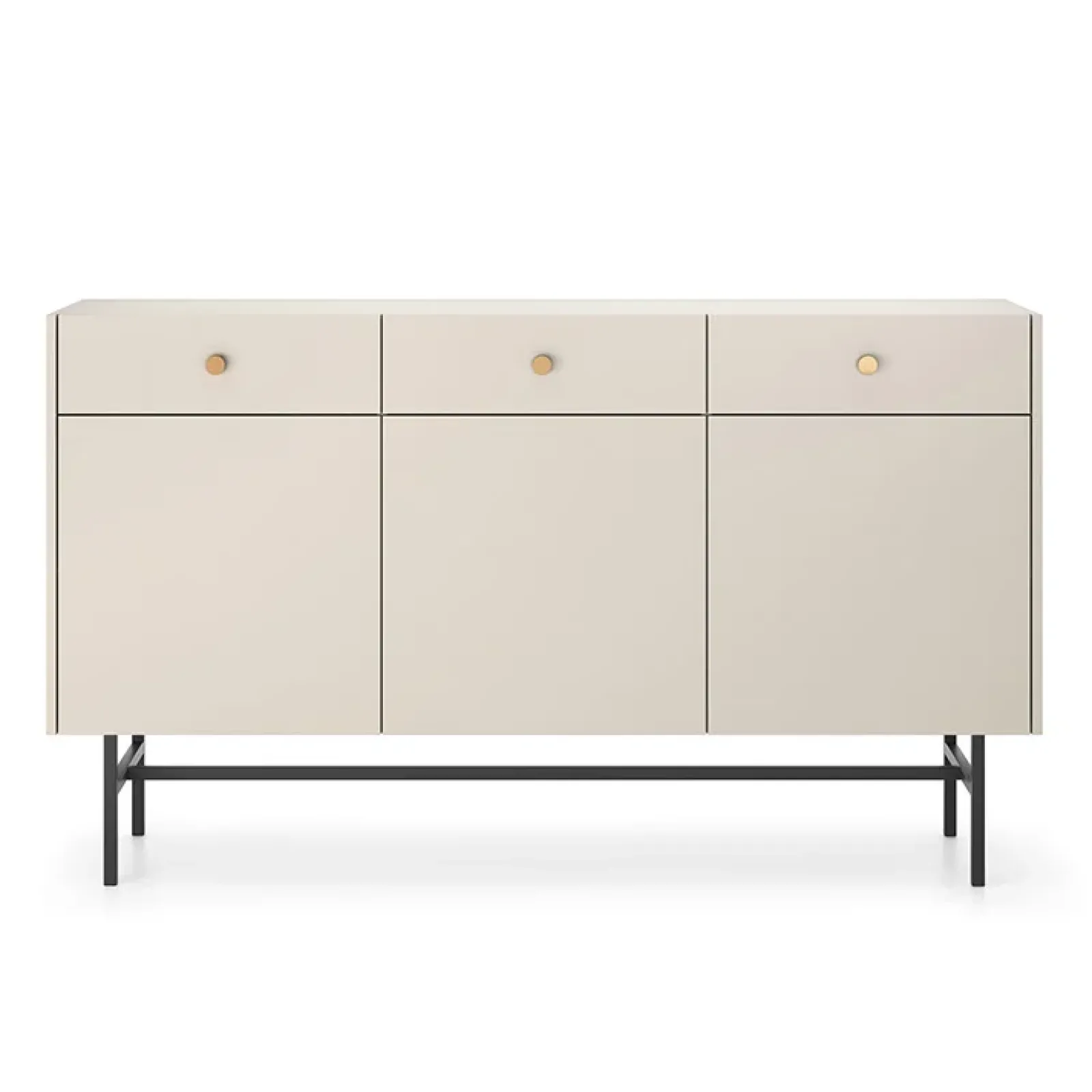 Garnero Arredamenti Credenze Moderne|Madie Moderne-Madia 155x90h cm 3 ante moderna Eterna Beige
