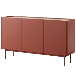 Garnero Arredamenti Credenze Moderne|Madie Moderne-Madia 144x83h cm 3 ante moderno rosso Passion