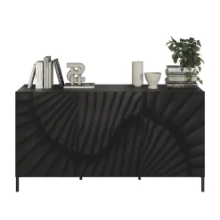 Garnero Arredamenti Madie Moderne|Madie Moderne-Madia 181x95h cm 3 ante serigrafate moderna antracite Grafea