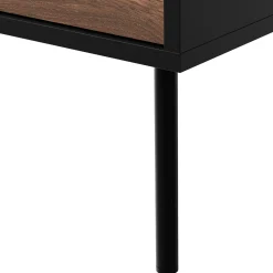 Garnero Arredamenti Credenze Moderne|Madie Moderne-Madia 120x81h cm 3 cassetti moderna noce nero Wild Noce - Nero opaco