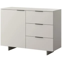 Garnero Arredamenti Credenze Moderne|Madie Moderne-Madia 120x90h cm 3 cassetti soggiorno grigio Stone