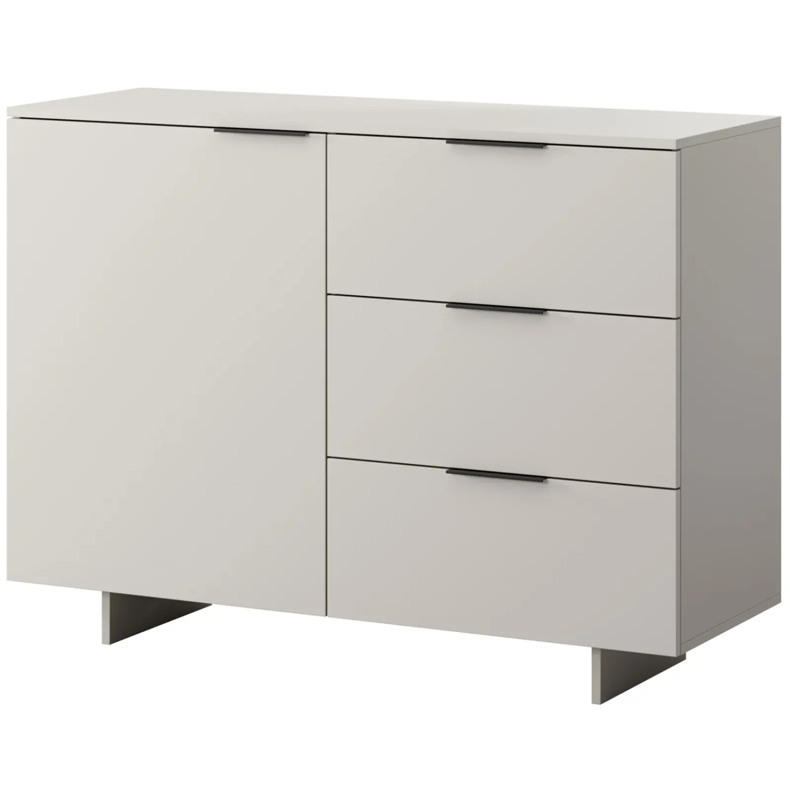 Garnero Arredamenti Credenze Moderne|Madie Moderne-Madia 120x90h cm 3 cassetti soggiorno grigio Stone