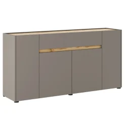 Garnero Arredamenti Credenze Moderne|Madie Moderne-Madia 170x85h cm moderna design grafite rovere Gib Grafite - Rovere Rustico