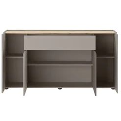 Garnero Arredamenti Credenze Moderne|Madie Moderne-Madia 170x85h cm moderna design grafite rovere Gib Grafite - Rovere Rustico